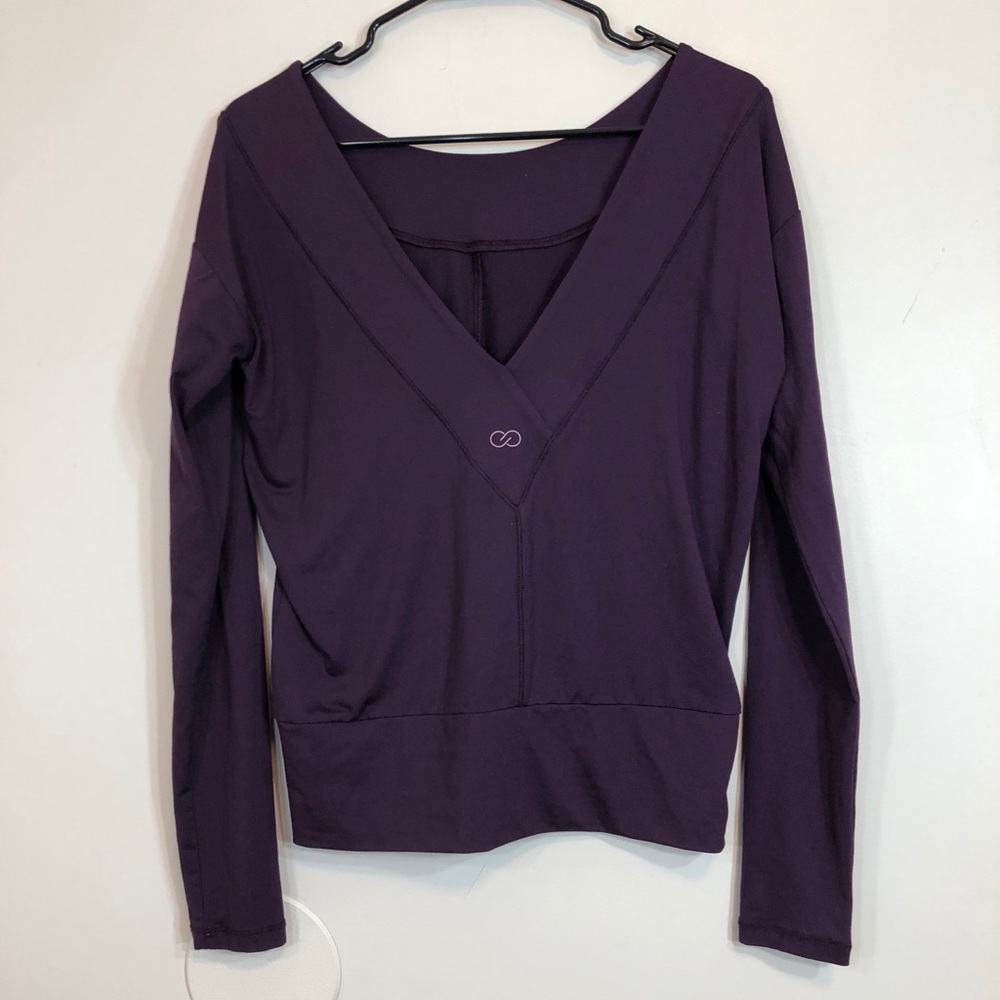 Calia by Carrie Underwood Burgundy Activewear Top